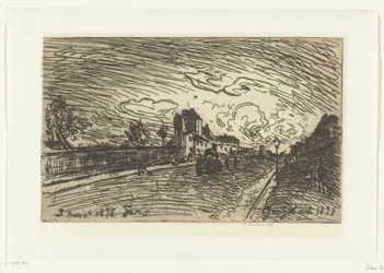 Utgång från Cochin Hospital (Faubourg Saint-Jacques, Paris)
