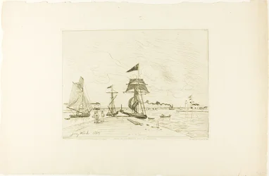 Träpir, Honfleur Port
