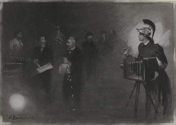 Design för illustration i De Amsterdammer: The Speech from the Throne, 24 sept. 1905