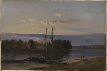 Aftonstämning vid Elbe