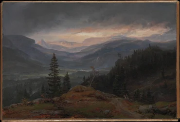 Norska:  Utsikt över Hallingdal View over Hallingdal