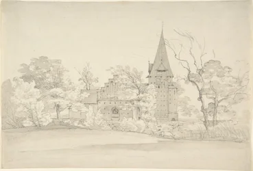 Aller kyrka i Sønderjyllands amt (Danmark), sedd från norr