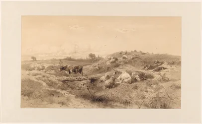 Landskap med boskap och vilande herde