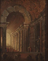 A Vaulted Staircase, c.1783 (olja på duk)