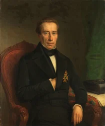 Porträtt av Johan Rudolf Thorbecke, stats- och inrikesminister