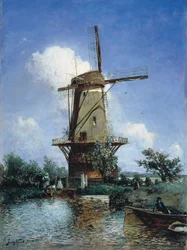 Väderkvarn nära Delft