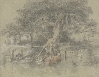 En döende hindu förs till floden Ganges