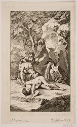 Illustration till Salomon Gessners "Abels död", 1764