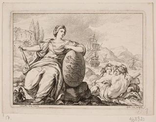 Vignet til P. H. Mallet: Danmarks historia I, 1758