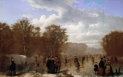 Skridskoåkning på Wissahickon, 1875.