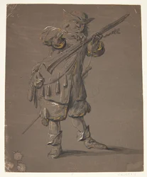 Soldat med gevär