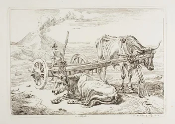 I Neapel (oxar och en kärra i Neapel)
