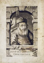 Porträtt av David Oppenheim 1664-1736, överrabbin i Prag