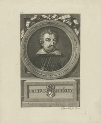 Porträtt av Jakub Horcicky z Tepence 1575-1622.