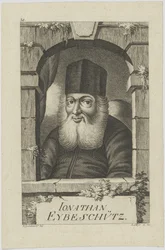 Porträtt av Jonathan ben Nathan Eybeschütz 1690-1764, 1772.