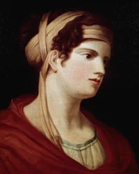 Porträtt av grevinnan Therese Brunswick. Grevinnan som inspirerade Ludwig van Beethoven (1770-1827) till månskenssonaten, Opus 27 nummer 2. Målning av Giovanni Battista (1751-1830), olja på duk, tidigt 1800-tal. Beethovens födelseplats, Bonn (Tyskland)