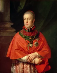 Rudolf av Habsburg, ärkehertig av Österrike (1788-1831), yngste son till Leopold II (1747-93), i kardinalskrud