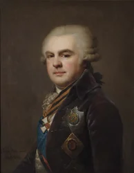 Porträtt av greve Alexander Nikolaevich Samoilov 1744-1814, 1796