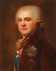 Porträtt av greve Alexander Nikolaevich Samoilov 1744-1814, efter 1796