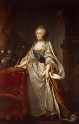 Porträtt av kejsarinnan Katarina II 1729-1796, 1794