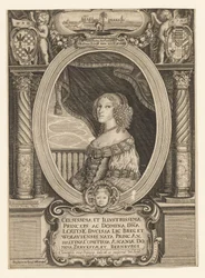 Louise av Anhalt-Dessau 1631-1680, hertiginna av Legnica, Brzeg, Wolow och Olawa, ca. 1660.