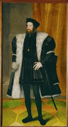 Kejsar Ferdinand I, bror till Karl V ... (målning på duk)