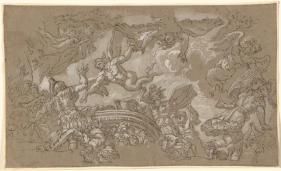 Harpiorna attackerar Aeneas och hans följeslagare