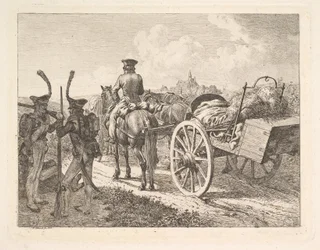 A Russian Mobile Forge, 1815.