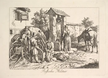 Kosack vid brunnen, 1815.