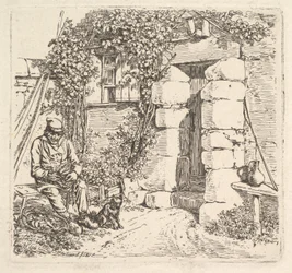 The Old Man and his Pomeranian Dog, 1817.