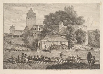 Stadsmuren i Regensberg, 1817.