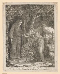 Illustration till A.G. Bürgers ballad ”Broder Graurock och pilgrimskvinnan”