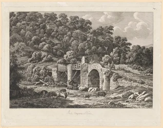 Landskap - Ponte Aquoreo i Tivoli