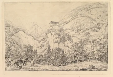 St. Georgsberg nära Schweiz i Tyrolen, efter Klein