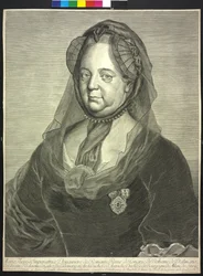 Heliga romerska kejsarinnan Maria Theresia (gravyr)
