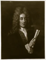 Porträtt av Henry Purcell (1659-95) graverad av George J. Zobel (1810-81)