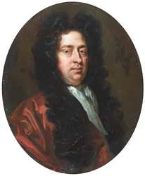 Porträtt av Sir Hugh Smithson, 3:e Bt (olja på duk)