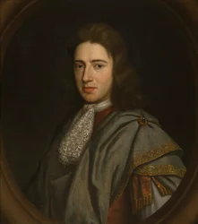 Porträtt av Sir John Bridgeman, 3:e Bart (1667-1747), ca 1680-1711 (olja på panel)