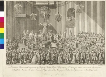 Kröningen av kejsarinnan Maria Theresia till drottning av Ungern den 10 juni 1792 i Budapest