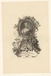 Porträtt Juliana Maria av Schleswig Hollsteyn