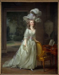 Porträtt en pied av Frederique Louise Wilhelmine, prinsessa av Orange Nassau (1770-1819) Målning av Friedrich Tischbein (1750-1812) 1788 Sön. 2,1x1,65 m Bordeaux, musee des Beaux Arts - Hellängdsporträtt av prinsessan Frederica Louise Wilhelmina av Orange