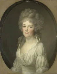 Porträtt av Johanna Ferdinanda van Collen, fru till Salomon Rendorp