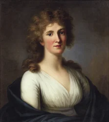 Porträtt av Sara Anna von Miltitz 1774-1819