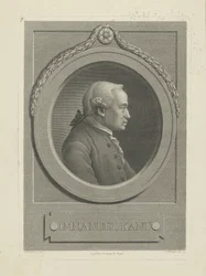 Porträtt av Immanuel Kant 1724-1804, 1791.