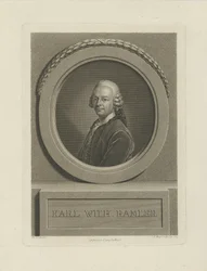 Porträtt av Karl Wilhelm Ramler 1725-1798, 1774.