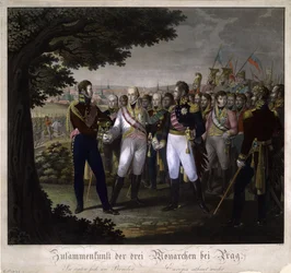 Mötet mellan kejsarna Frans I av Österrike, Alexander I av Ryssland och Fredrik Vilhelm III o