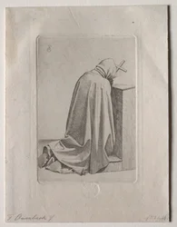 En bedjande munk, 1826.