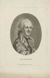 Porträtt av kompositören Niccolò Piccinni 1728-1800, ca. 1790.