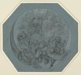 Saint Michael besegrar kätteri och Satan