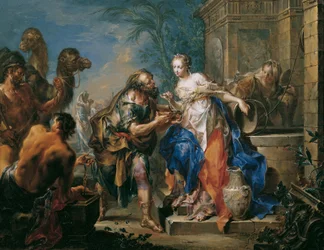 Rebecca vid brunnen, ca 1735 (olja på koppar)